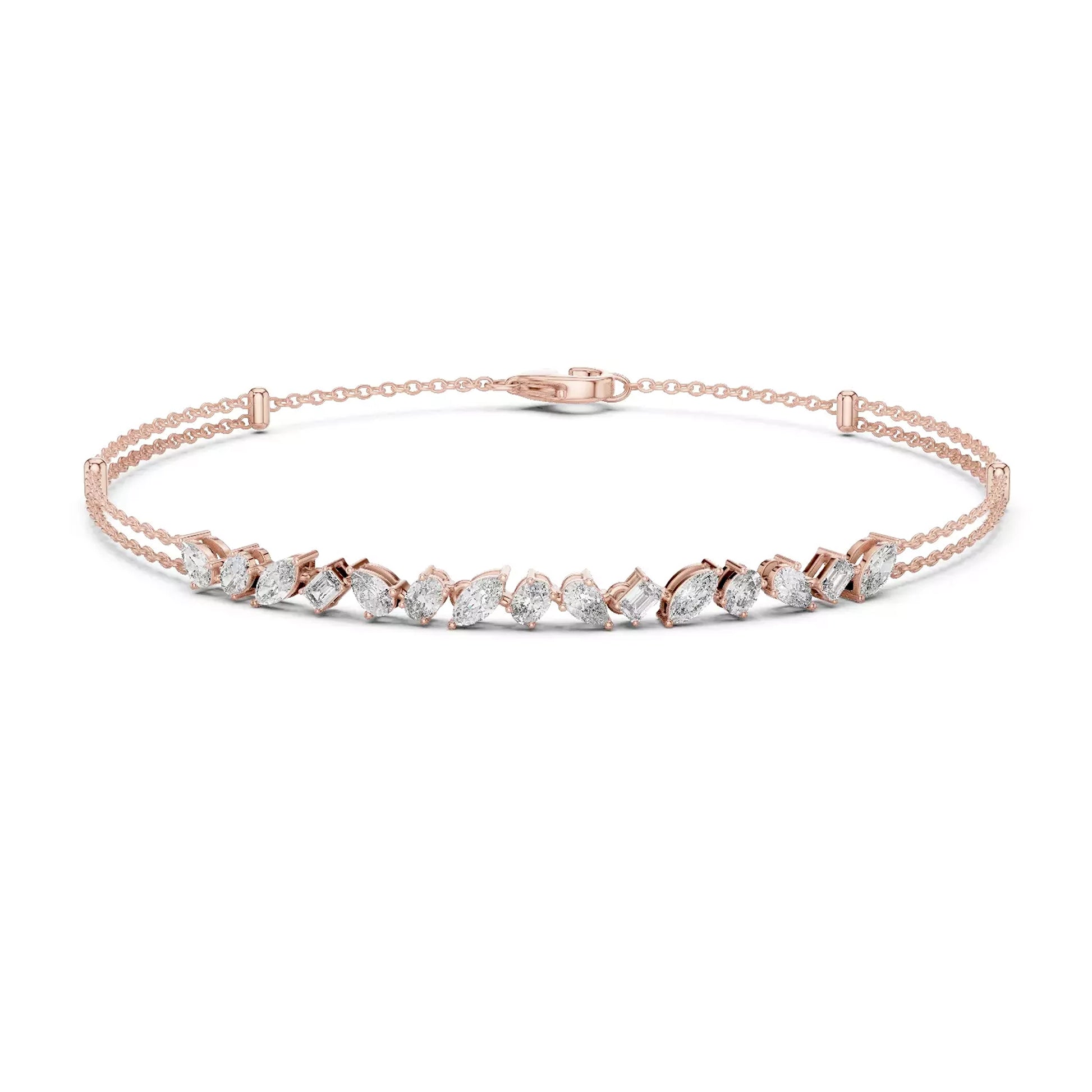 Multi Shape Chain Bracelet