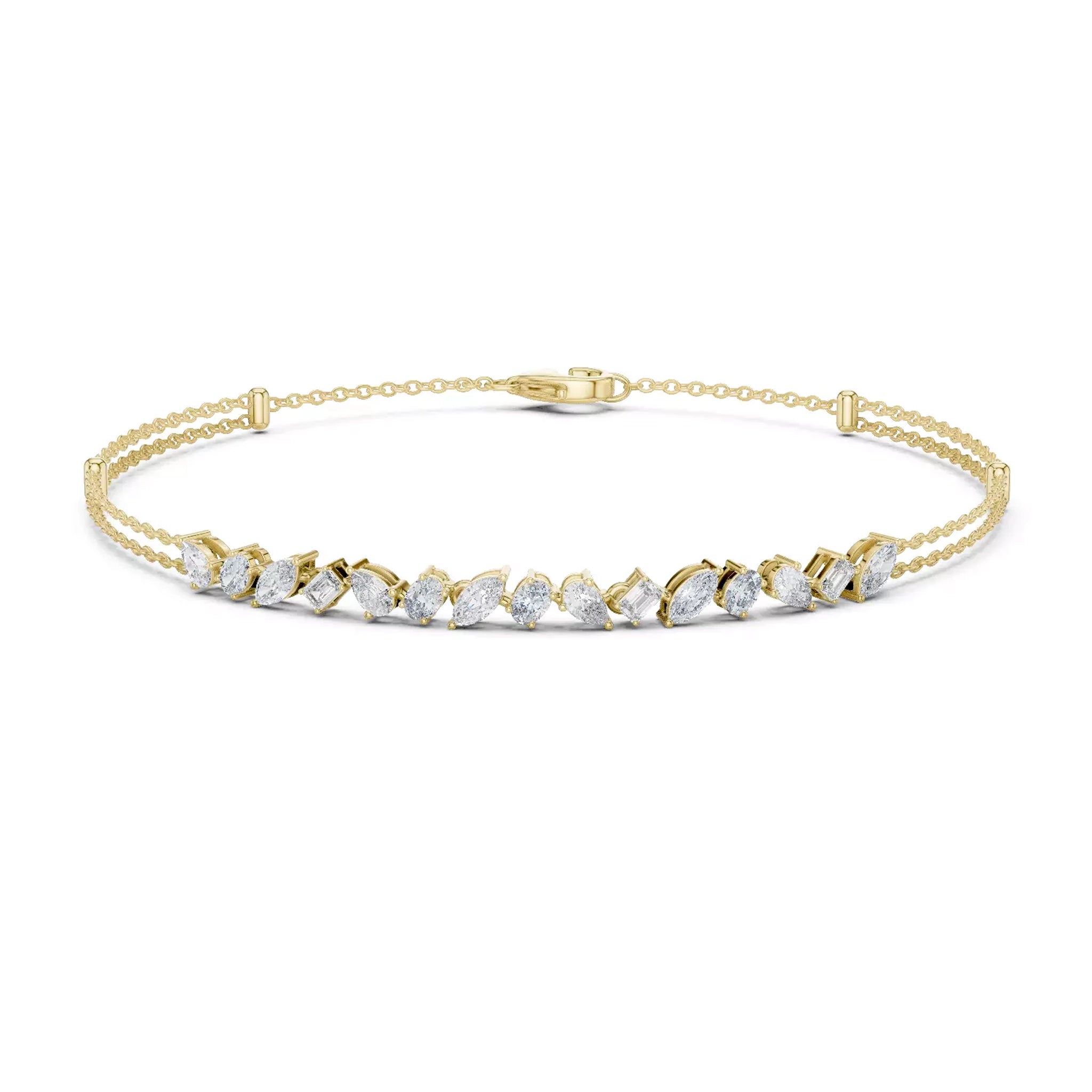 Multi Shape Chain Bracelet