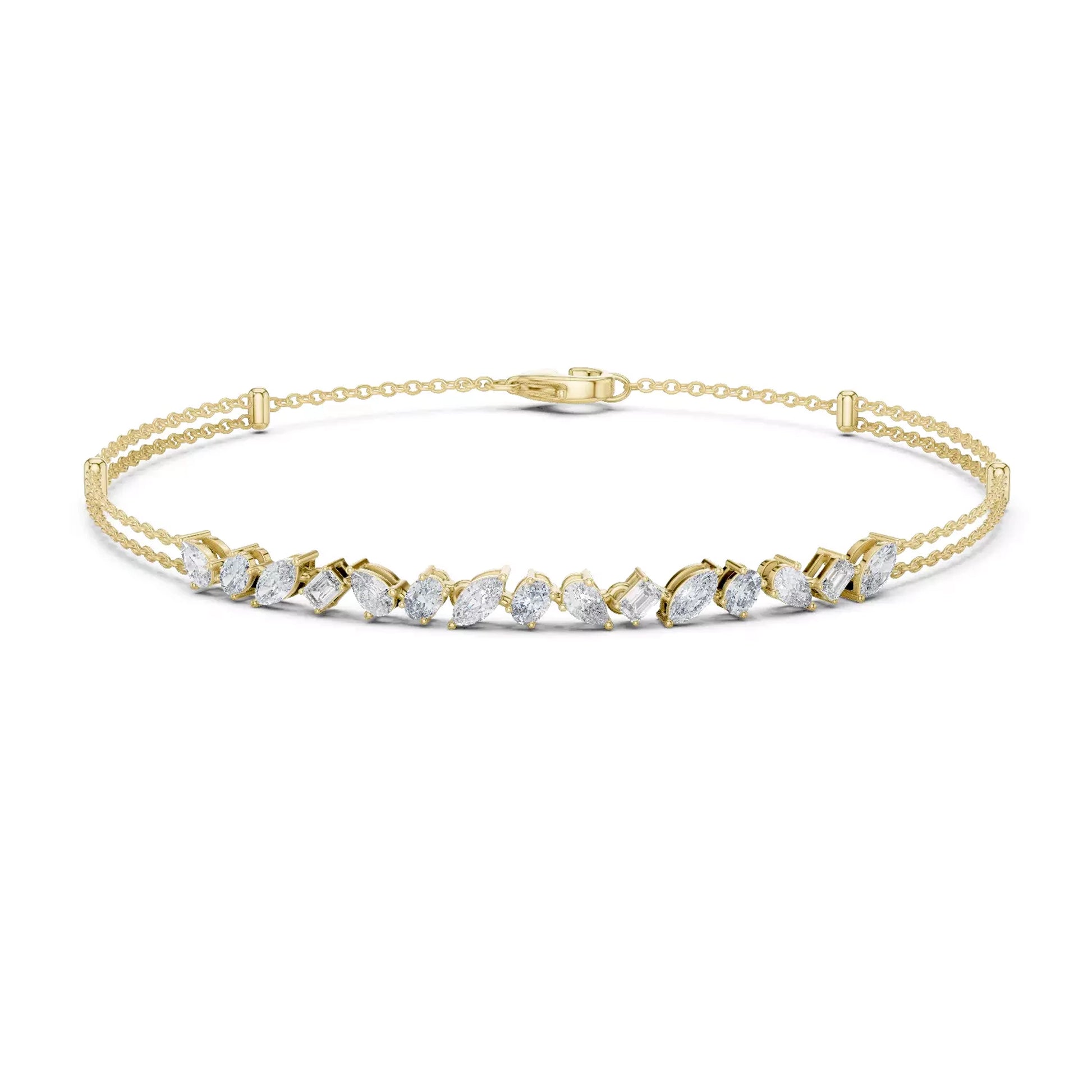 Multi Shape Chain Bracelet