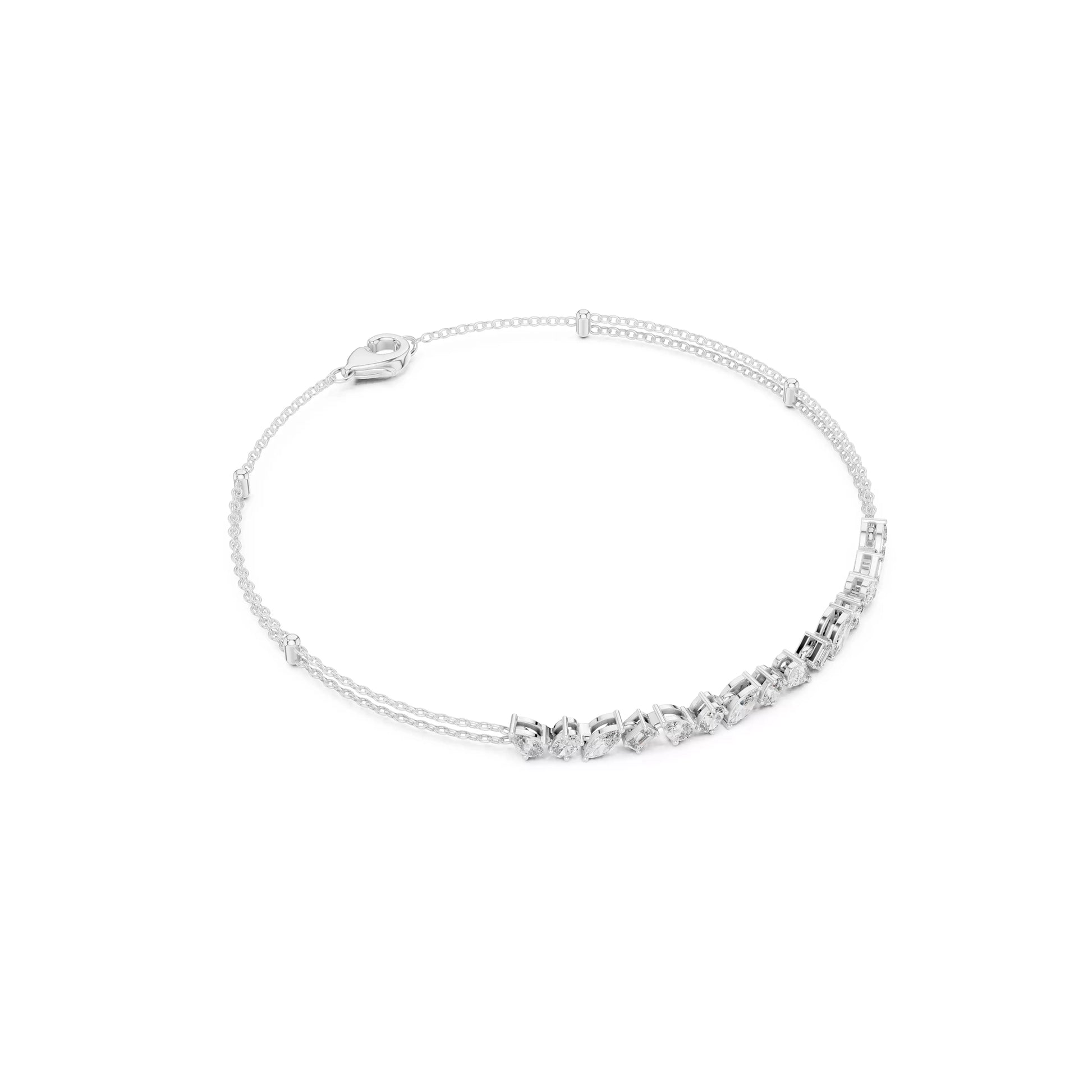 Multi Shape Chain Bracelet