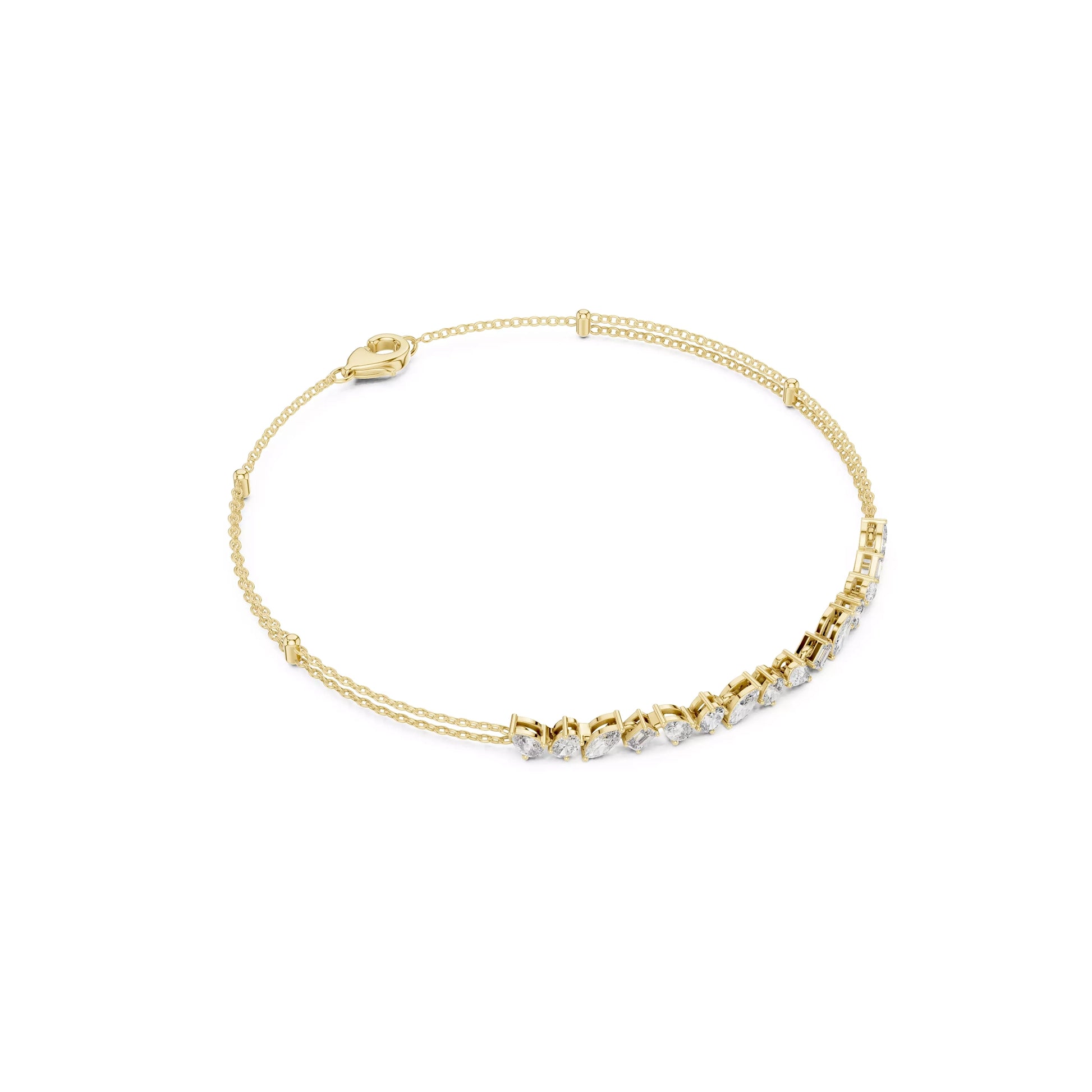 Multi Shape Chain Bracelet