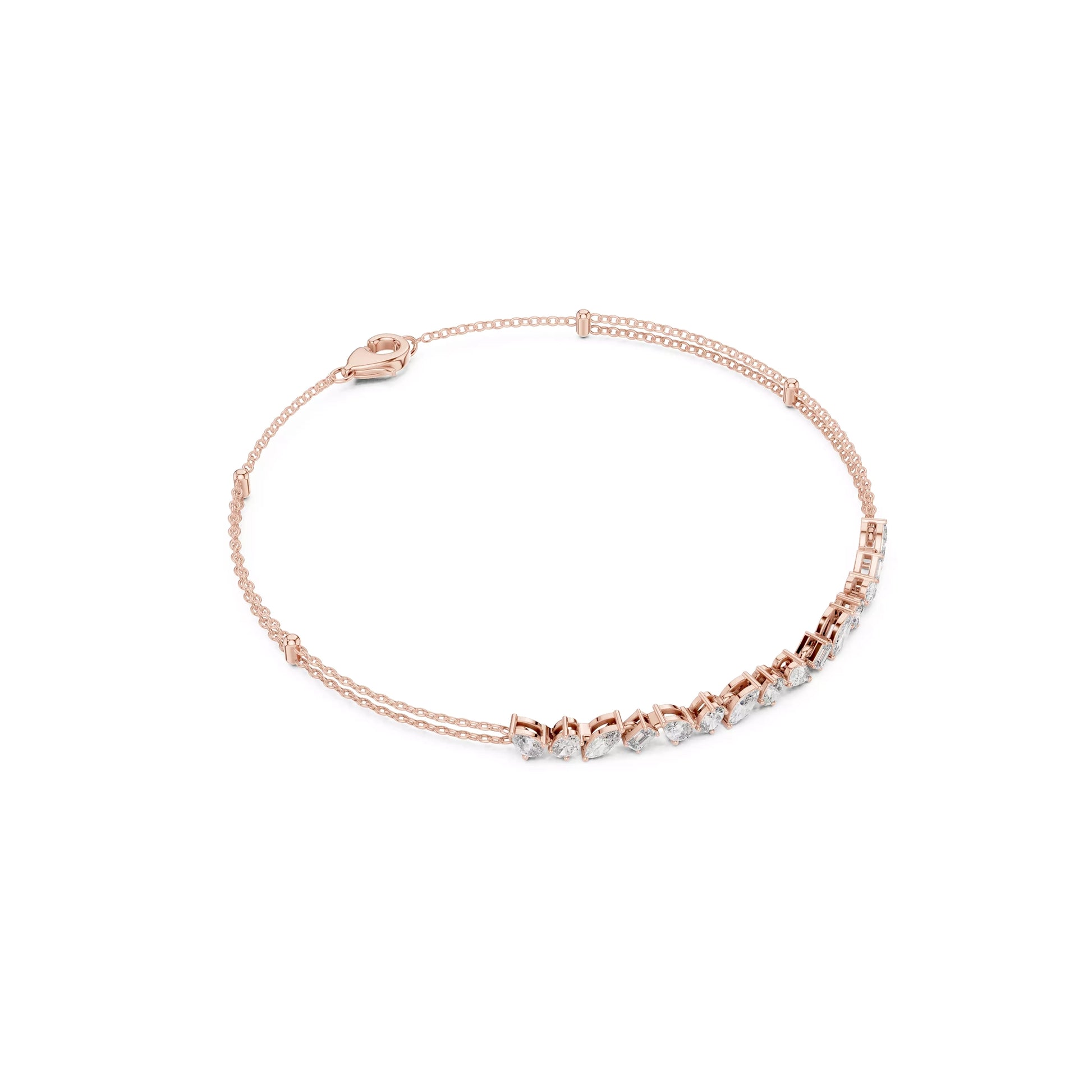 Multi Shape Chain Bracelet
