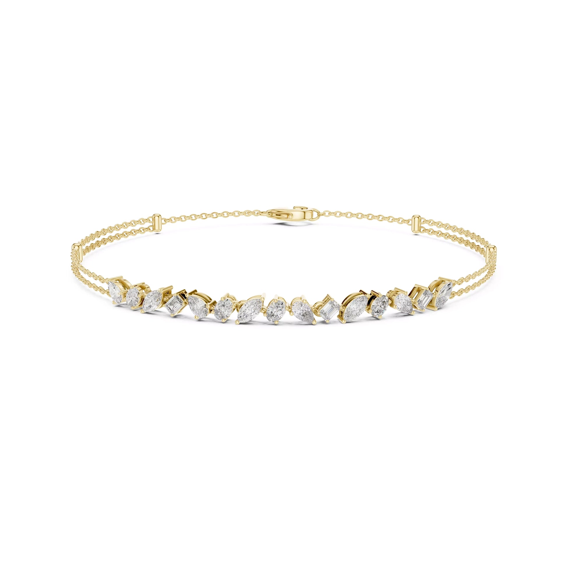 Multi Shape Chain Bracelet