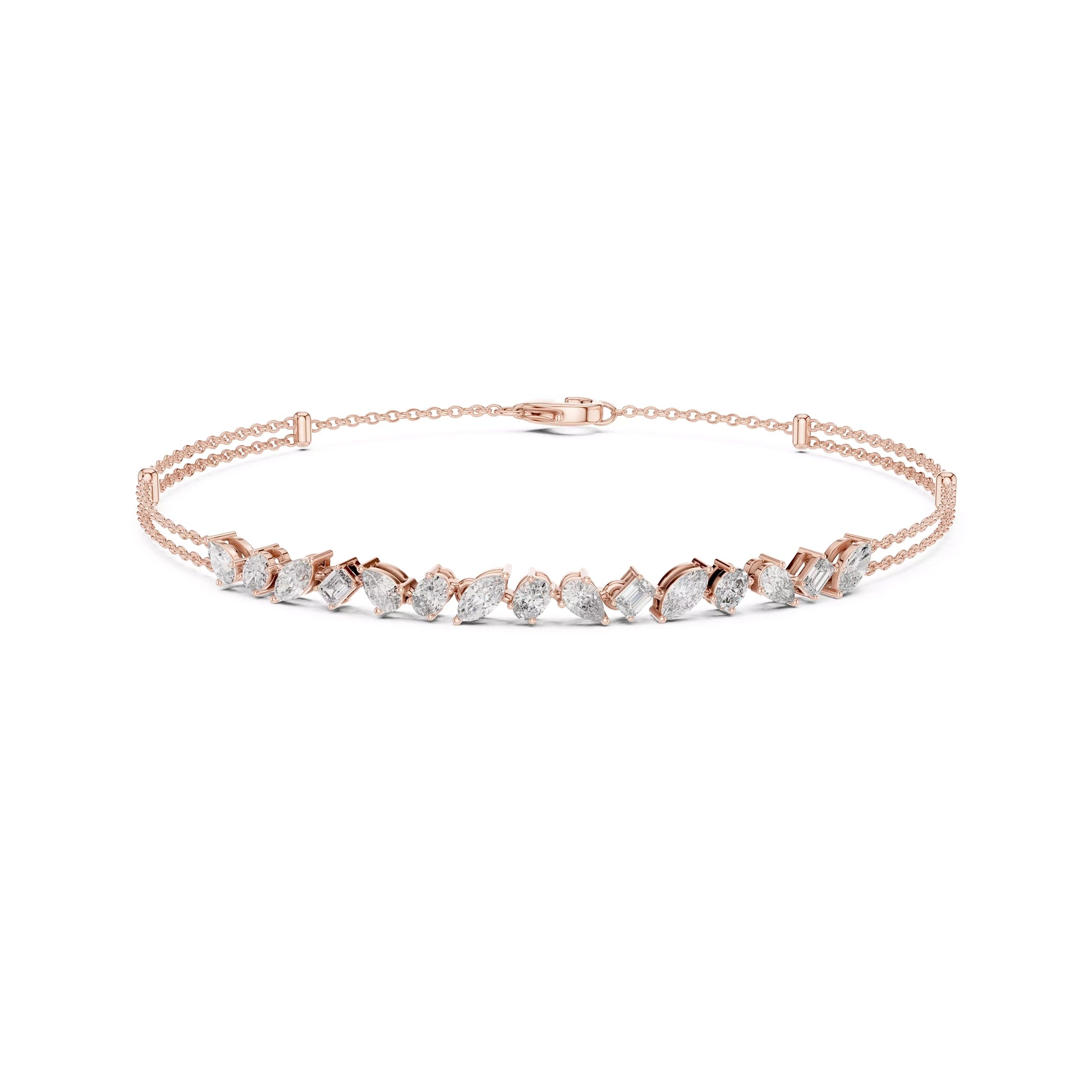 Multi Shape Chain Bracelet