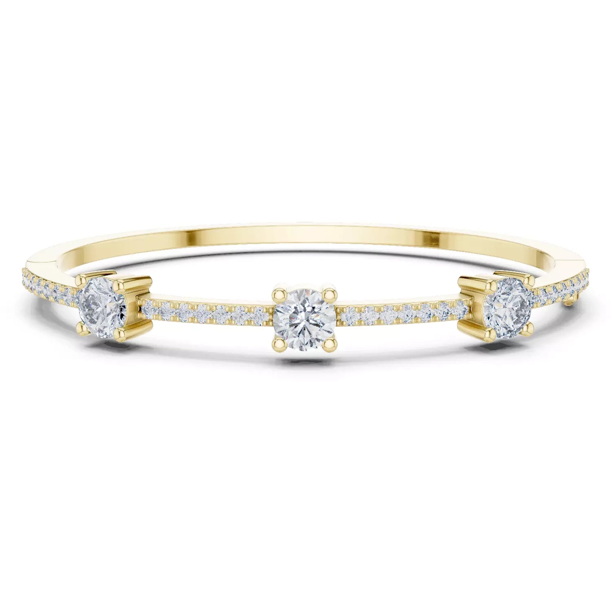Three Stone Bangle
