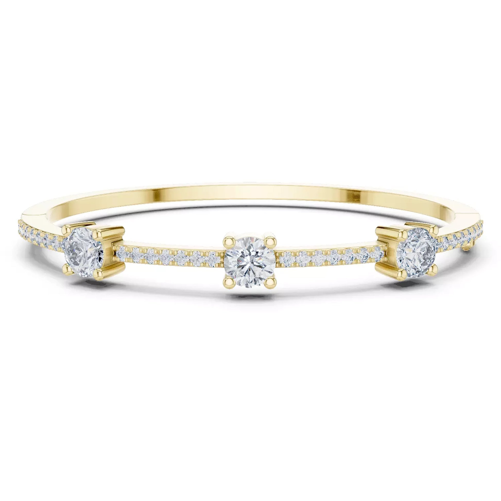 Three Stone Bangle