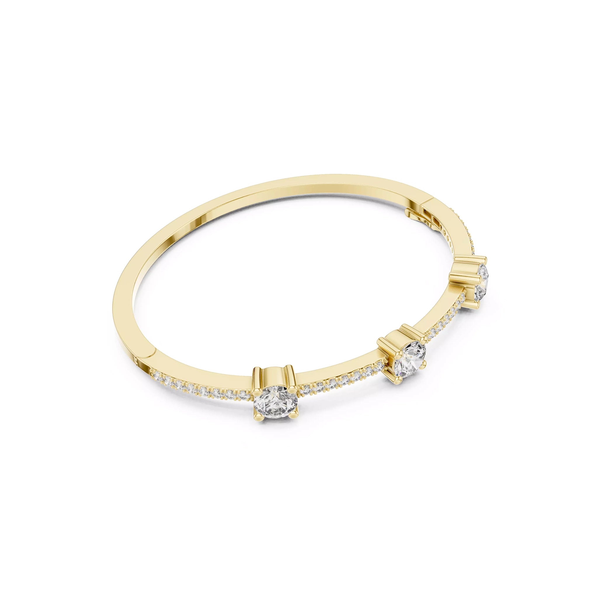 Three Stone Bangle